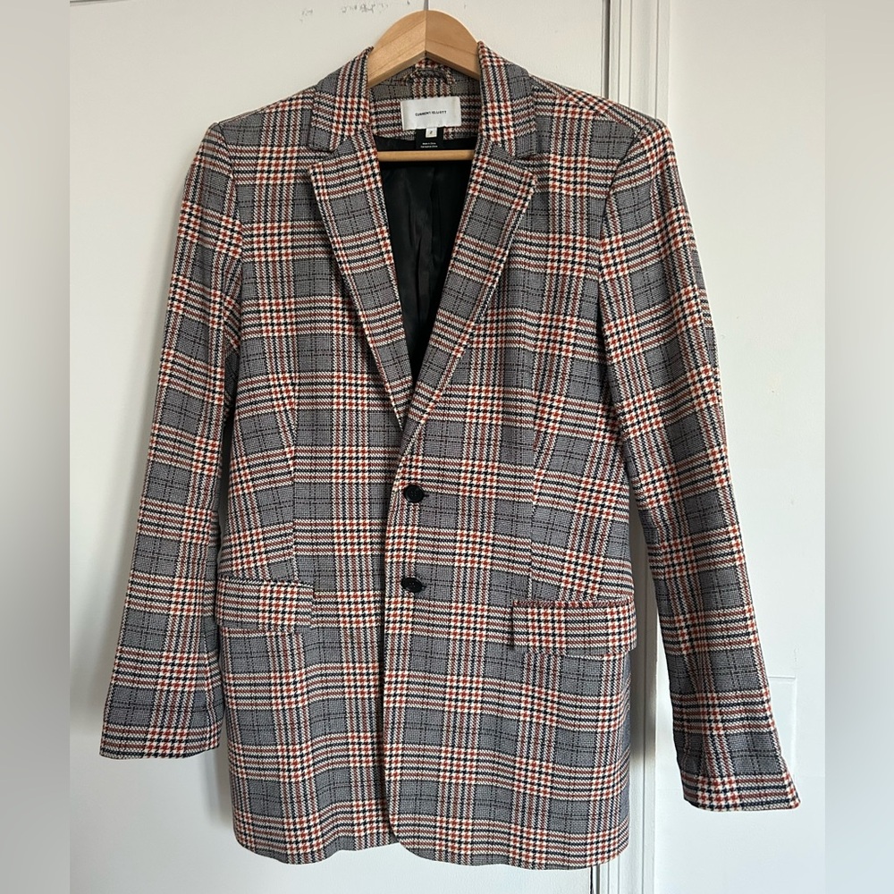 Current/Elliot Plaid Blazer 100% cotton